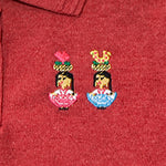 Playera tipo Polo, Dama, Chinas Oaxaqueñas, Talla Mediana