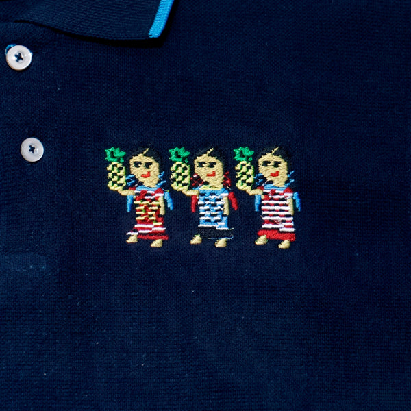 Playera tipo Polo, Infantil, Flor de Piña, Talla Grande
