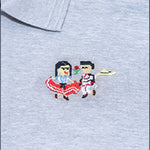 Playera tipo Polo, Dama, Jarabe Mixteco, Talla Chica