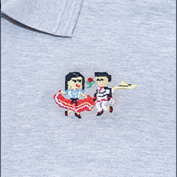 Playera tipo Polo, Dama, Jarabe Mixteco, Talla Chica