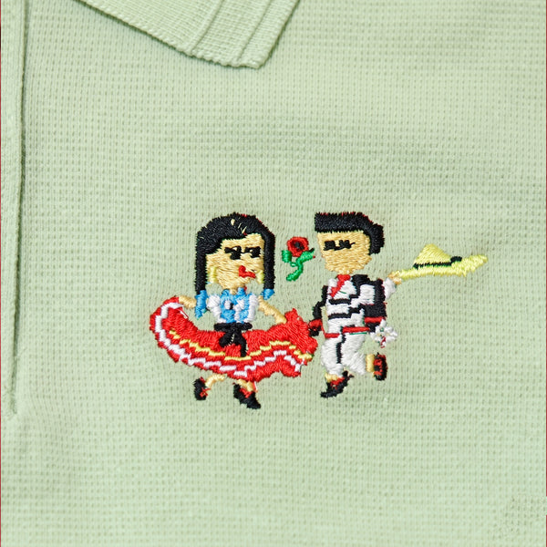 Playera tipo Polo, Dama, Jarabe Mixteco, Talla Chica