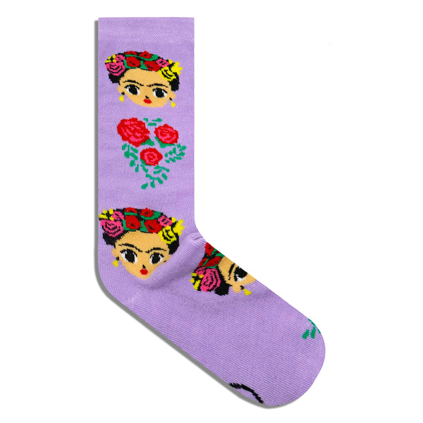 Frida con tocado de flores