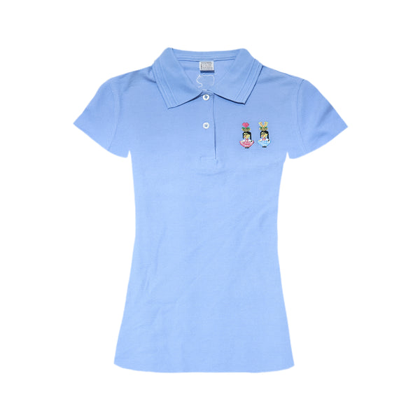 Playera tipo Polo, Dama, Chinas Oaxaqueñas, Talla Chica