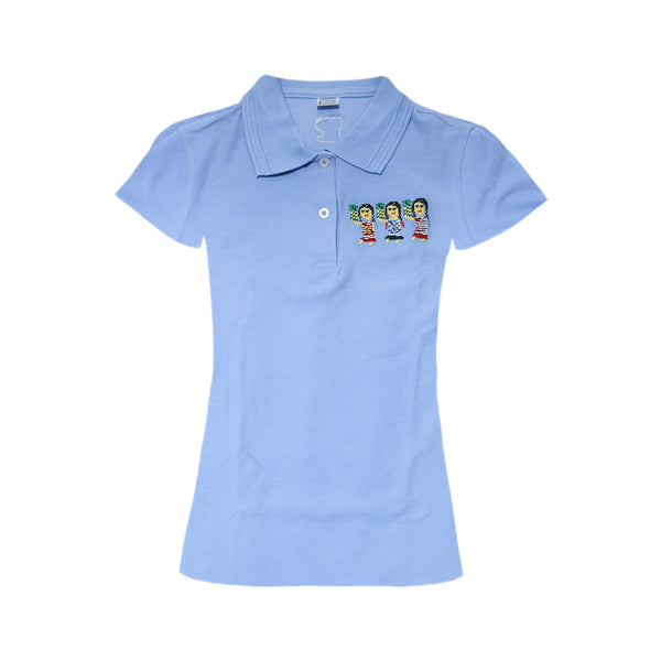 Playera tipo Polo, Dama, Flor de Piña, Talla Chica