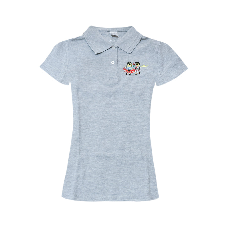 Playera tipo Polo, Dama, Jarabe Mixteco, Talla Chica
