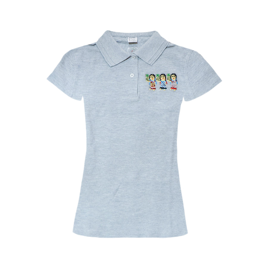 Playera tipo Polo, Dama, Flor de Piña, Talla Mediana