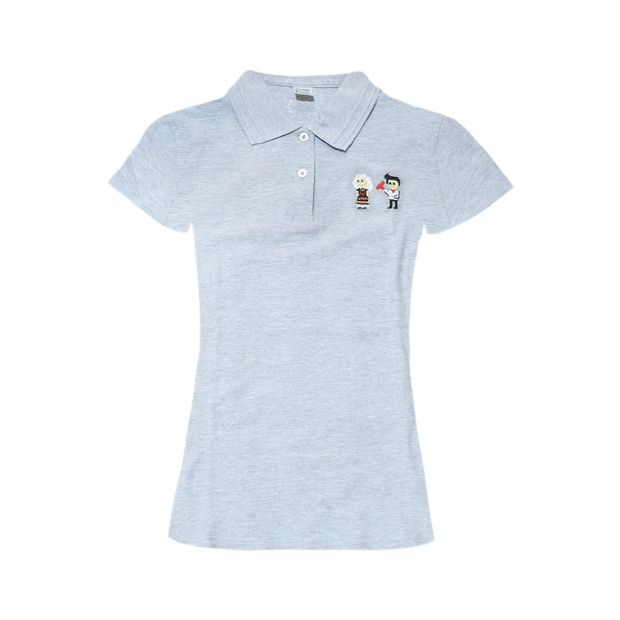 Playera tipo Polo, Dama, Tehuanitos, Talla Mediana