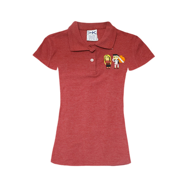 Playera tipo Polo, Dama, Mixtequitos, Talla Mediana