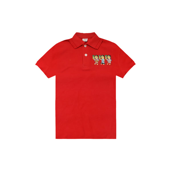 Playera tipo Polo, Infantil, Flor de Piña, Talla Mediana