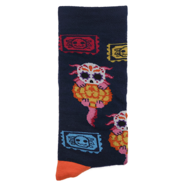 Ajolotes y cempasúchil