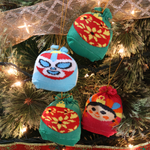 Esferas calcetín navideño, (PACK 4 piezas) 4