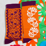 Papel picado, calaveritas (Naranja) 5