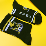 Gatos luchadores, amarillo 4