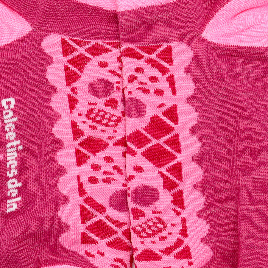 Papel picado, calaveritas (Rosa, Tines)